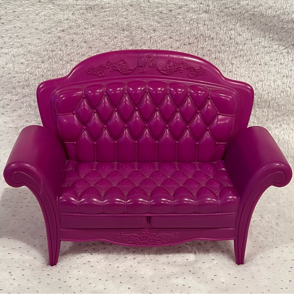 Mattel Barbie Dreamhouse Dollhouse Purple Couch Sofa 2008
